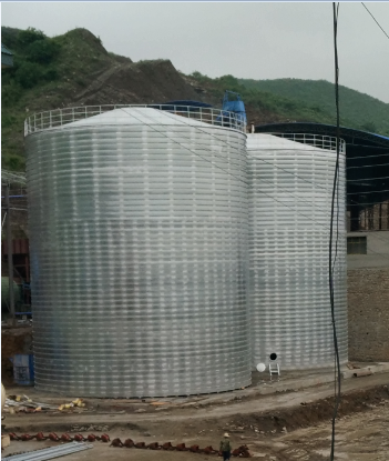 铁门关粮食钢板仓的安装全过程不用热焊接